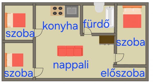 Eladó családi ház, Szegeden 69 M Ft, 4 szobás