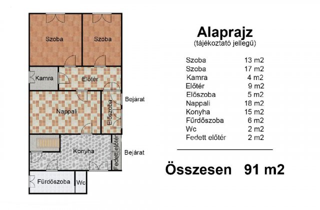 Eladó családi ház, Kónyon 48 M Ft, 3 szobás