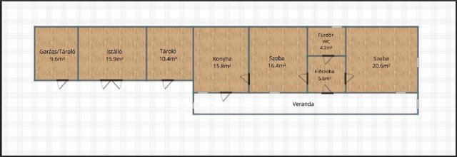 Eladó családi ház, Nyírbogáton 13 M Ft, 2 szobás