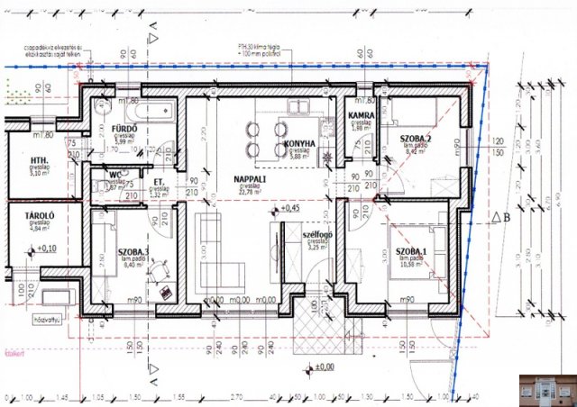 Eladó családi ház, Monoron 84 M Ft, 1+3 szobás
