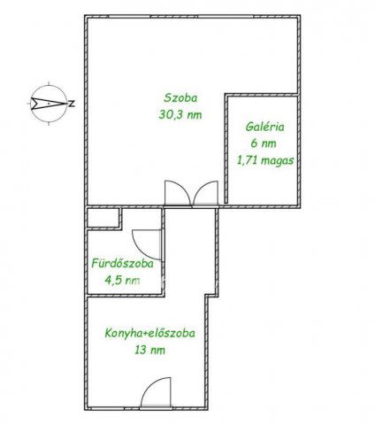 Eladó téglalakás, Budapesten, V. kerületben 86.9 M Ft, 1 szobás
