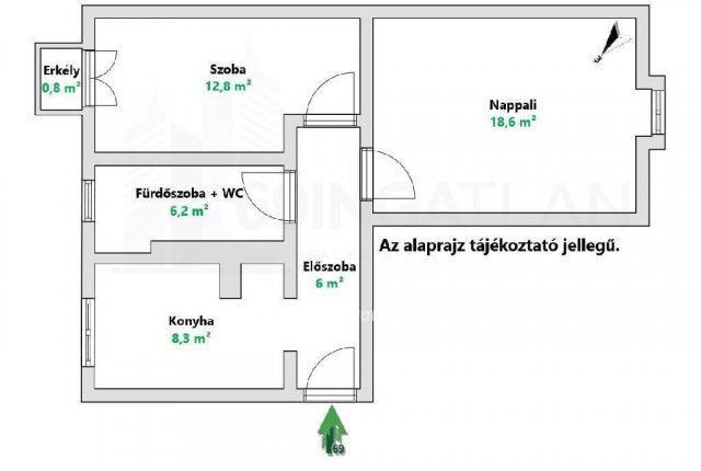 Eladó téglalakás, Budapesten, XV. kerületben 64.3 M Ft, 2 szobás