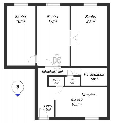 Eladó téglalakás, Szolnokon 52 M Ft, 3 szobás