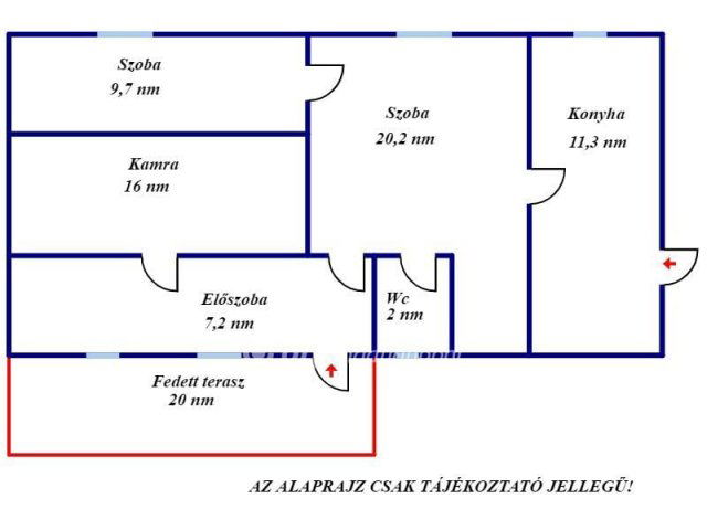 Eladó családi ház, Tiszasason 12.5 M Ft, 2 szobás