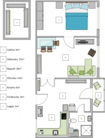 Eladó téglalakás, Budapesten, VII. kerületben 89.95 M Ft