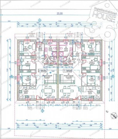 Eladó ikerház, Kecskeméten 83.9 M Ft, 4 szobás