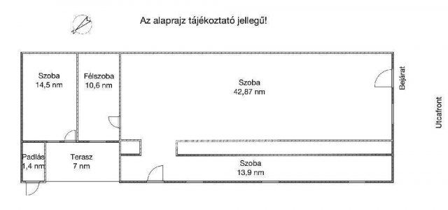 Eladó családi ház, Sokorópátkán 11.99 M Ft, 2+1 szobás