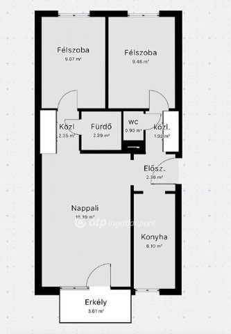 Eladó panellakás, Veszprémben 46 M Ft, 1+2 szobás