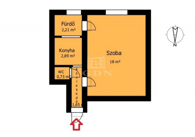 Kiadó téglalakás, albérlet, Miskolcon 100 E Ft / hó, 1 szobás