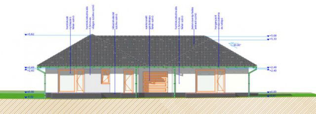 Eladó ikerház, Vácrátóton 119 M Ft, 4 szobás