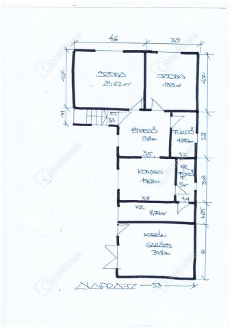 Eladó családi ház, Bögötön 35 M Ft, 2 szobás