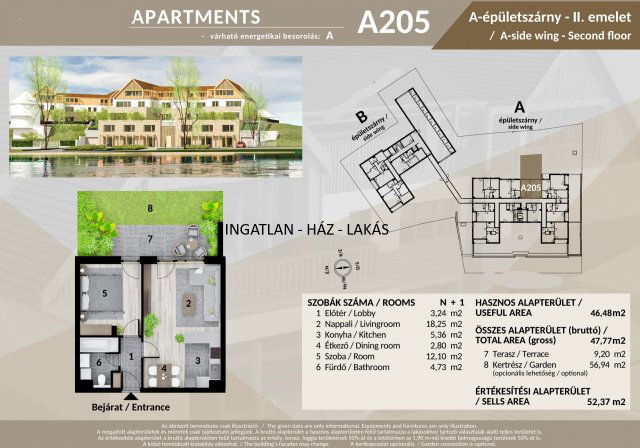 Eladó téglalakás, Veresegyházon 75.28 M Ft, 2 szobás