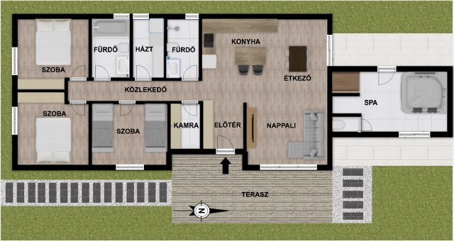 Eladó ikerház, Balatonkenesén, Óvoda utcában 298 M Ft, 4 szobás