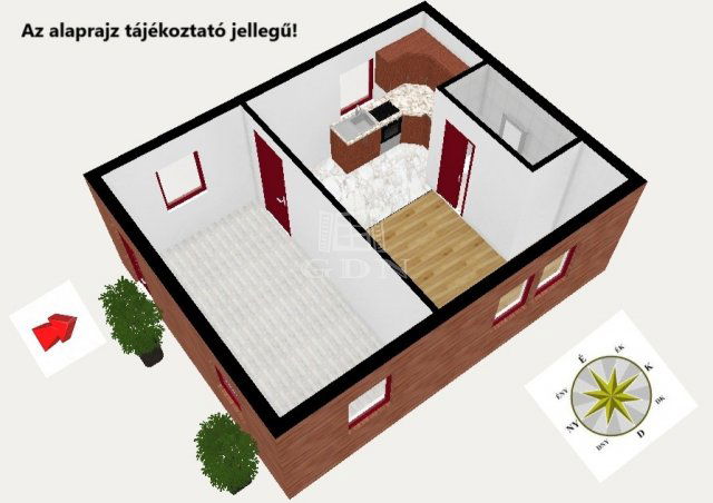 Eladó családi ház, Monorierdőn 19.5 M Ft, 2 szobás