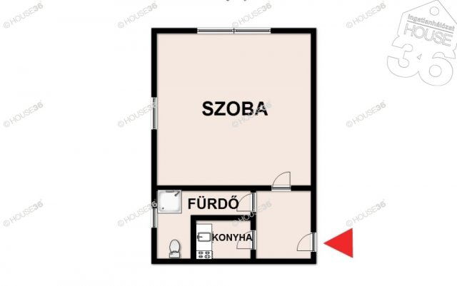 Eladó téglalakás, Kecskeméten 29 M Ft, 1 szobás