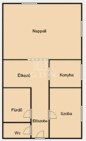 Eladó téglalakás, Veszprémben 48.9 M Ft, 1+1 szobás