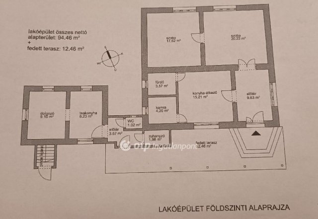 Eladó családi ház, Jászkarajenőn 79.8 M Ft, 3 szobás