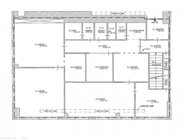 Eladó iroda, Budapesten, XI. kerületben 51.99 M Ft, 4 szobás