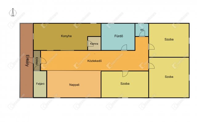 Eladó téglalakás, Nagykanizsán 38 M Ft, 3 szobás