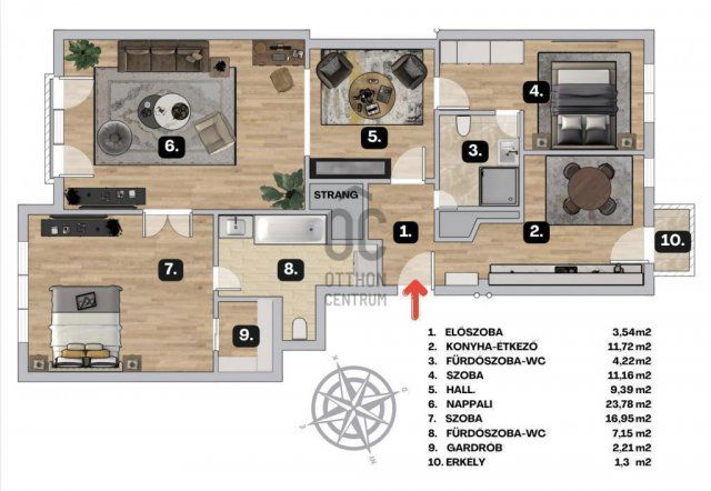 Eladó téglalakás, Budapesten, I. kerületben 199.5 M Ft, 3 szobás