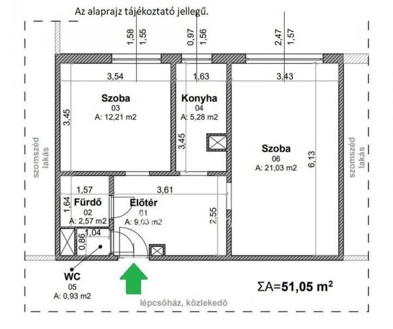 Eladó panellakás, Budapesten, III. kerületben 61.9 M Ft, 2 szobás