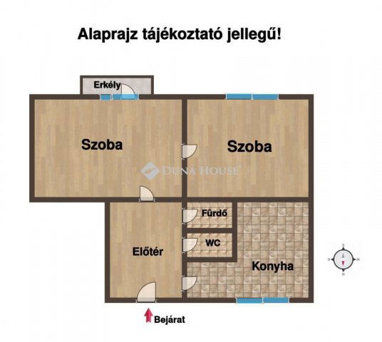 Eladó téglalakás, Budapesten, VI. kerületben 74.9 M Ft, 2 szobás