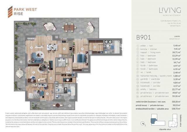 Eladó téglalakás, Budapesten, XIII. kerületben, Szabolcs utcában