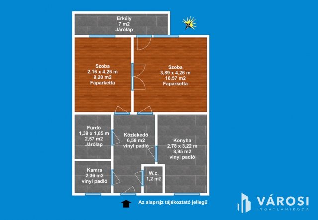 Eladó téglalakás, Szegeden 52.9 M Ft, 2 szobás