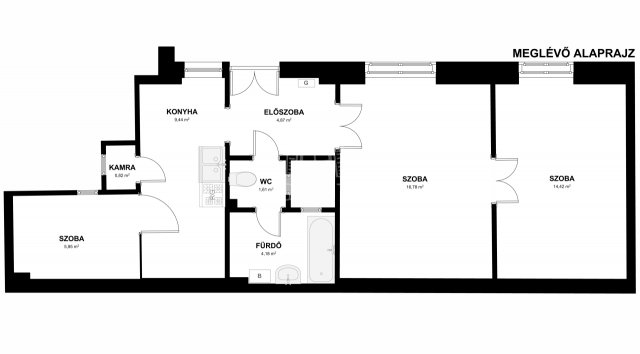 Eladó téglalakás, Budapesten, XII. kerületben 94 M Ft, 3 szobás