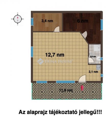 Eladó nyaraló, Tasson 16 M Ft, 3 szobás / költözzbe.hu