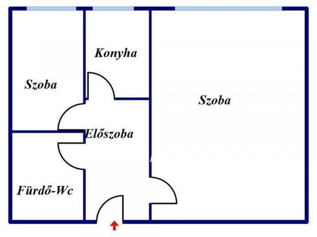 Eladó téglalakás, Nyíregyházán 39 M Ft, 1+1 szobás