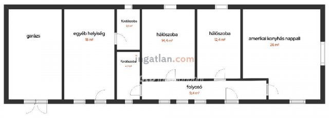 Eladó családi ház, Akasztón 27 M Ft, 2 szobás