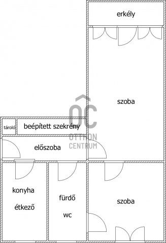 Eladó téglalakás, Gyöngyösön 29.9 M Ft, 2 szobás