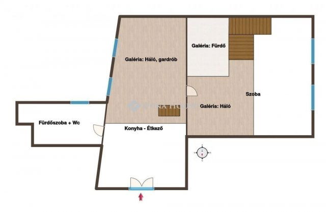 Eladó téglalakás, Budapesten, V. kerületben 119 M Ft, 1 szobás