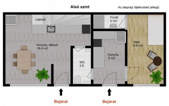 Eladó sorház, Vácon 67 M Ft, 3 szobás / költözzbe.hu
