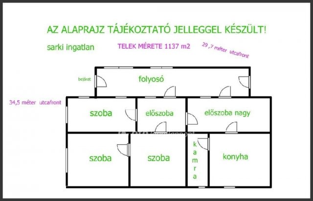 Eladó családi ház, Hajdúsámsonon 38.5 M Ft, 3+1 szobás