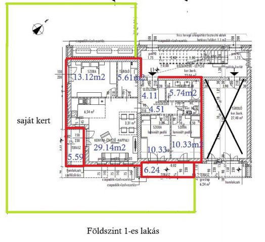 Eladó téglalakás, Érden 99.9 M Ft, 4 szobás