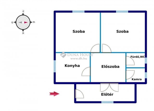 Eladó családi ház, Egyházashollóson 16.9 M Ft, 2 szobás