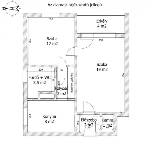 Kiadó téglalakás, albérlet, Sümegen 160 E Ft / hó, 2 szobás