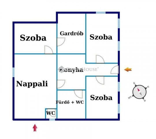 Eladó családi ház, Kiskunfélegyházán 44.5 M Ft, 4 szobás