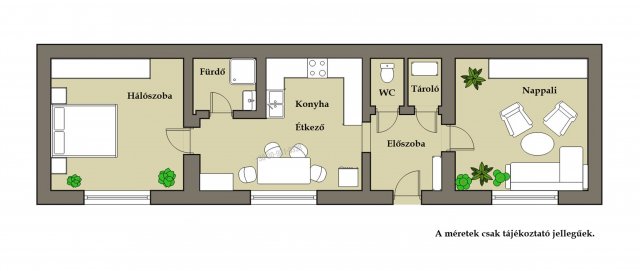 Eladó téglalakás, Petőfibányán 36.4 M Ft, 2 szobás