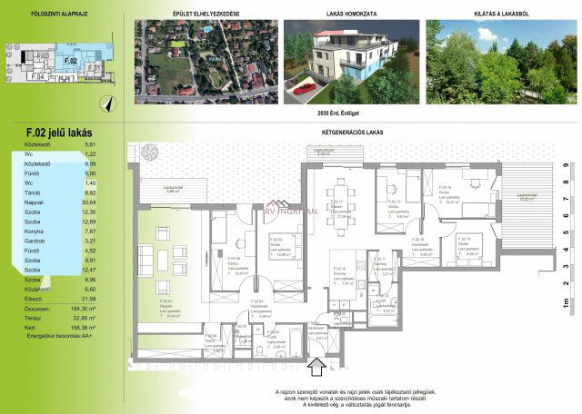 Eladó téglalakás, Érden, Fürdő utcában 230.76 M Ft, 7 szobás