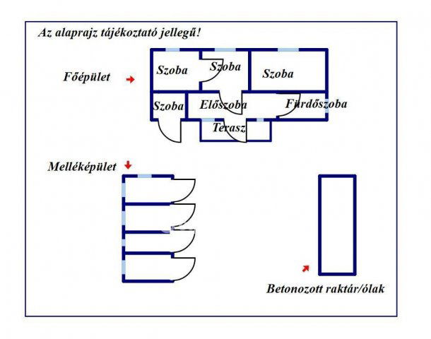 Eladó családi ház, Csólyospáloson 20 M Ft, 3 szobás