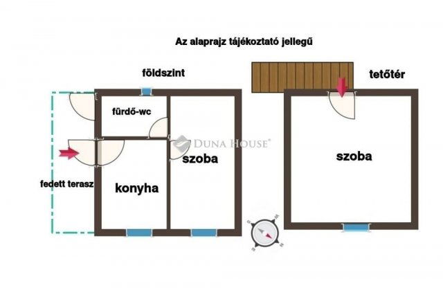 Eladó családi ház, Kulcson 25 M Ft, 2 szobás