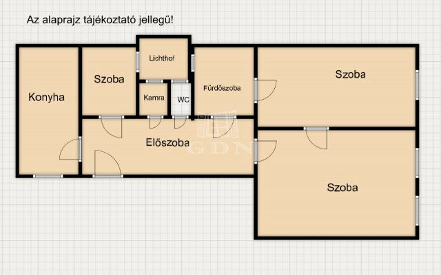 Eladó téglalakás, Budapesten, IX. kerületben 79 M Ft, 2+1 szobás