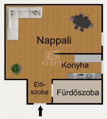 Eladó téglalakás, Budapesten, XI. kerületben 62 M Ft, 1 szobás