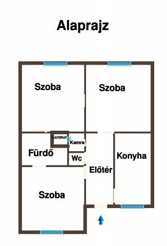 Eladó téglalakás, Budapesten, VI. kerületben 72.9 M Ft, 3 szobás