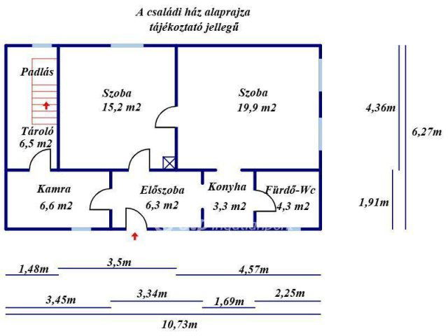Eladó családi ház, Szolnokon 16.8 M Ft, 2 szobás
