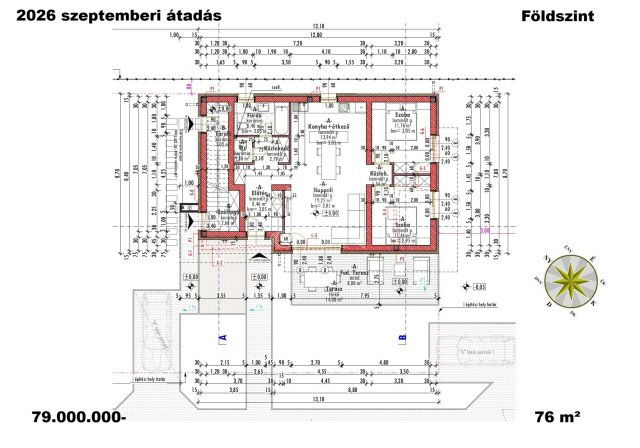 Eladó téglalakás, Gyömrőn 79 M Ft, 3 szobás