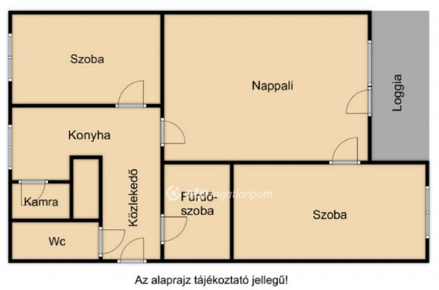 Eladó téglalakás, Hajdúszoboszlón 55 M Ft, 3 szobás